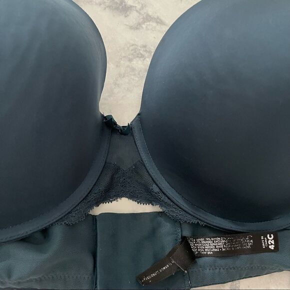 Torrid Curve Teal Full Coverage 42C Padded Bra with Adjustable band - Picture 6 of 10